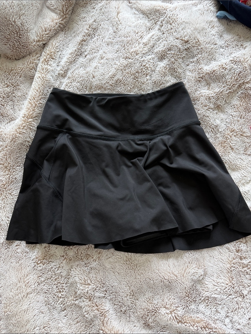 Athleta Black Circle Skirt with Built-In Shorts